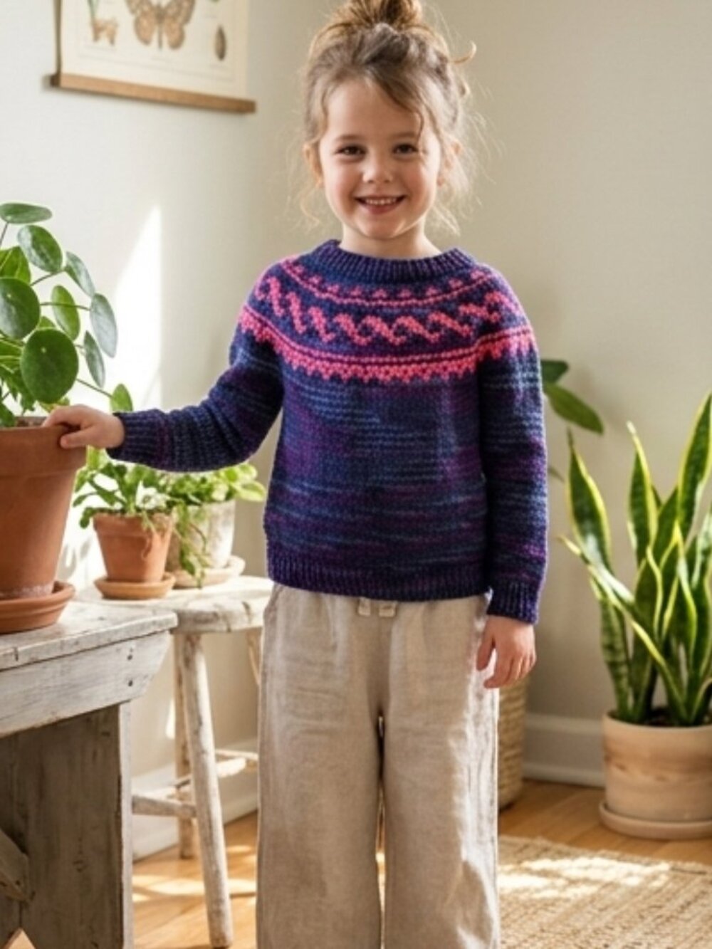 Handmade Nordic Knit Sweater Kids